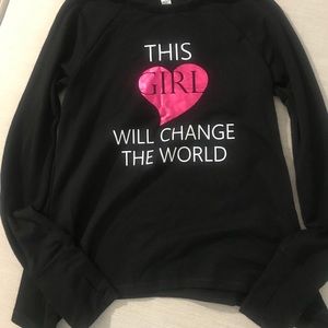 “This girl will change the world” workout tee